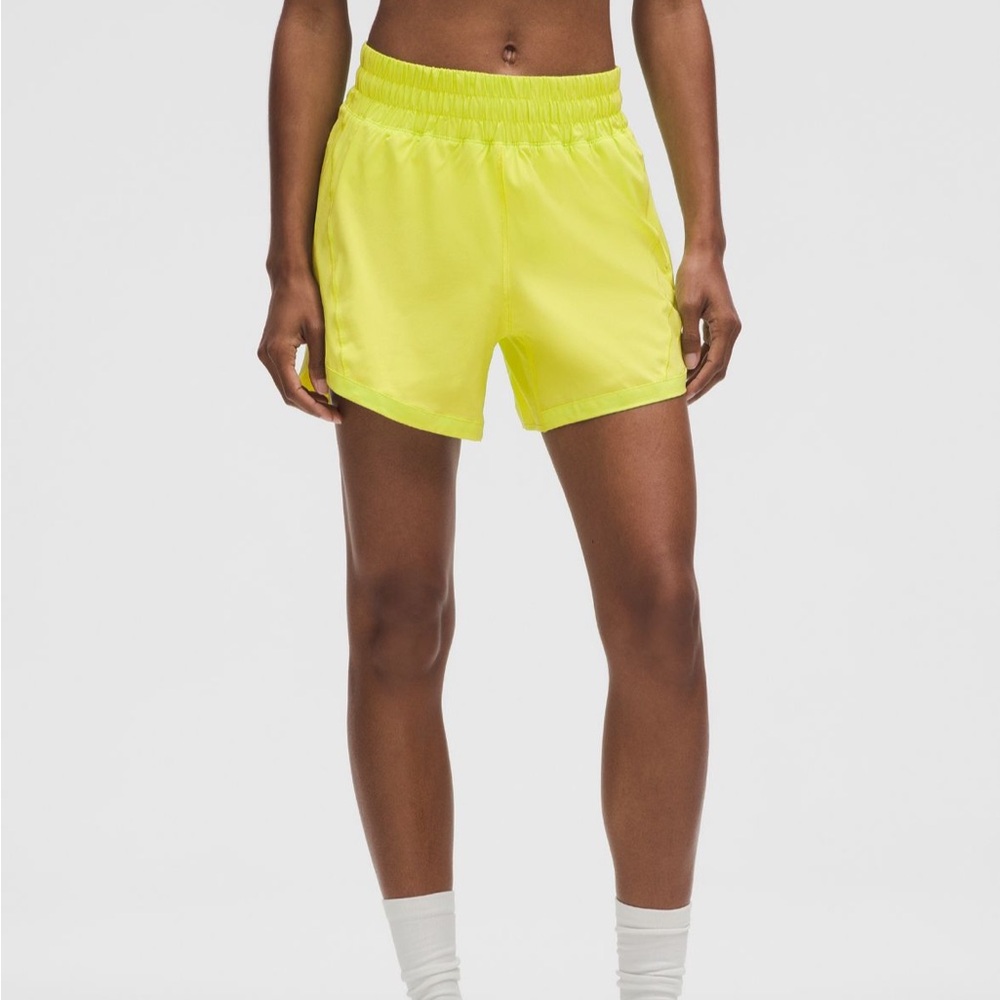 Lululemon Bright Yellow Track That Shorts